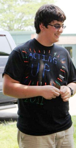Cooper Kendall at around 240lb prior to starting the National Fitness Challenge.