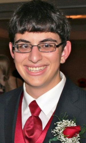 Dressed to impress:  Cooper makes a handsome prom date.