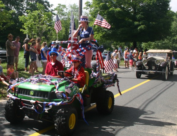 Perhaps the most patriotically decorated tractor?