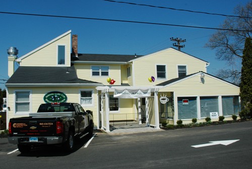 The handsome exterior of the Morning Glory Café.
