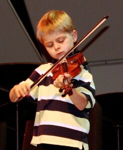 It's never too early to learn to play a musical instrument.