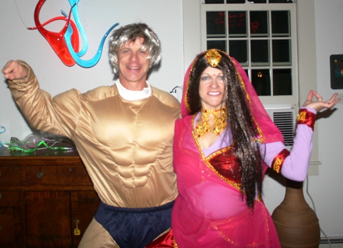 This was Jeff and Betsy Cooley in 2011 - what will they be this year at their gallery on Lyme Street?