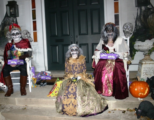 This ghoulish display was outside the former Catholic church on Lyme Street in 2011 -- what will be there this year?