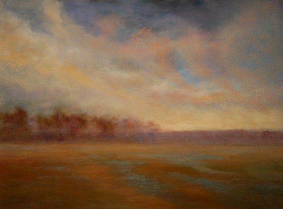 Morning Harmony by Renni Ridgeway-Korsmeyer is the signature painting of her new exhibition at the Fresh Ayer Gallery.