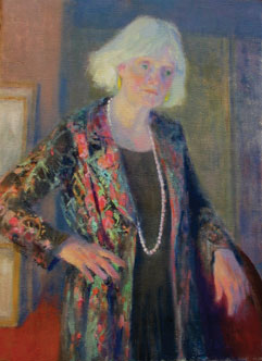 Self portrait by Barbara Eckhardt Goodwin.