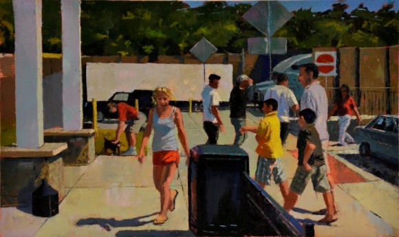 'Rest Stop' by Nancy Peel Gladwell is one of the signature paintings of the Studio Faculty Exhibition opening Friday.
