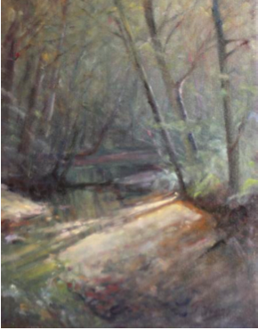 Painting of Roaring Brook by Trenton Youngs