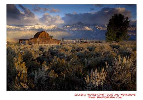 A stunning vista of the Grand Tetons by John Slonina.
