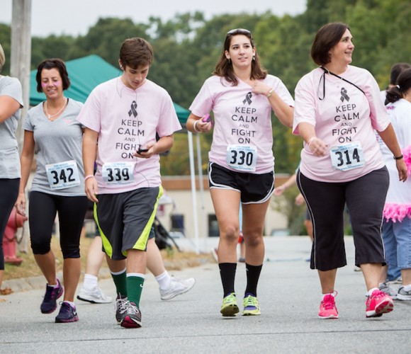 Friends often form a team in the walk Across SE CT.