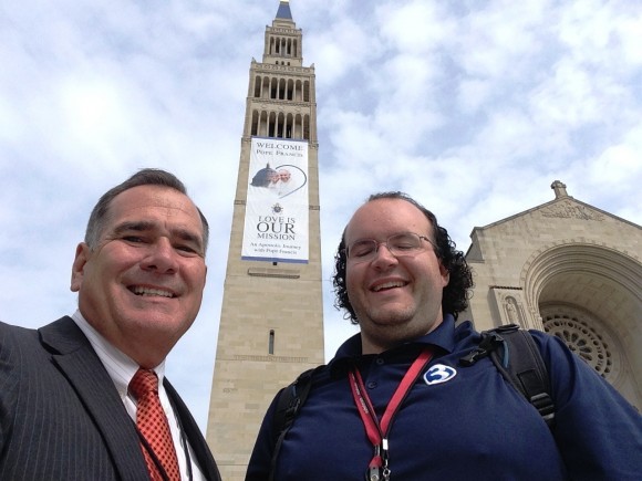 Kevin Hogan and Jeff Kholan take a brief break for a photo.