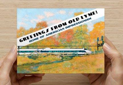 These postcards will be available for sale at the May Day 'Help Stop the Train' event being held at Studio 80 + Sculpture Grounds on Lyme Street from 2-4 p.m. All are welcome.
