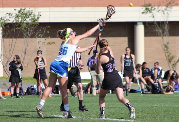 Sloane Sweitzer in action on the lacrosse field.