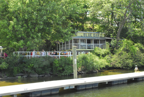A view of 'The Blue Oar' from the Connecticut River.