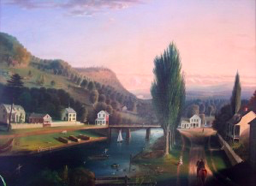 “Reeds Landing” by George F. Bottume c.1850.