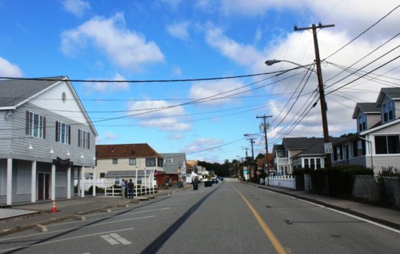 A view up Hartford Ave. looking north prior to the start of the project.